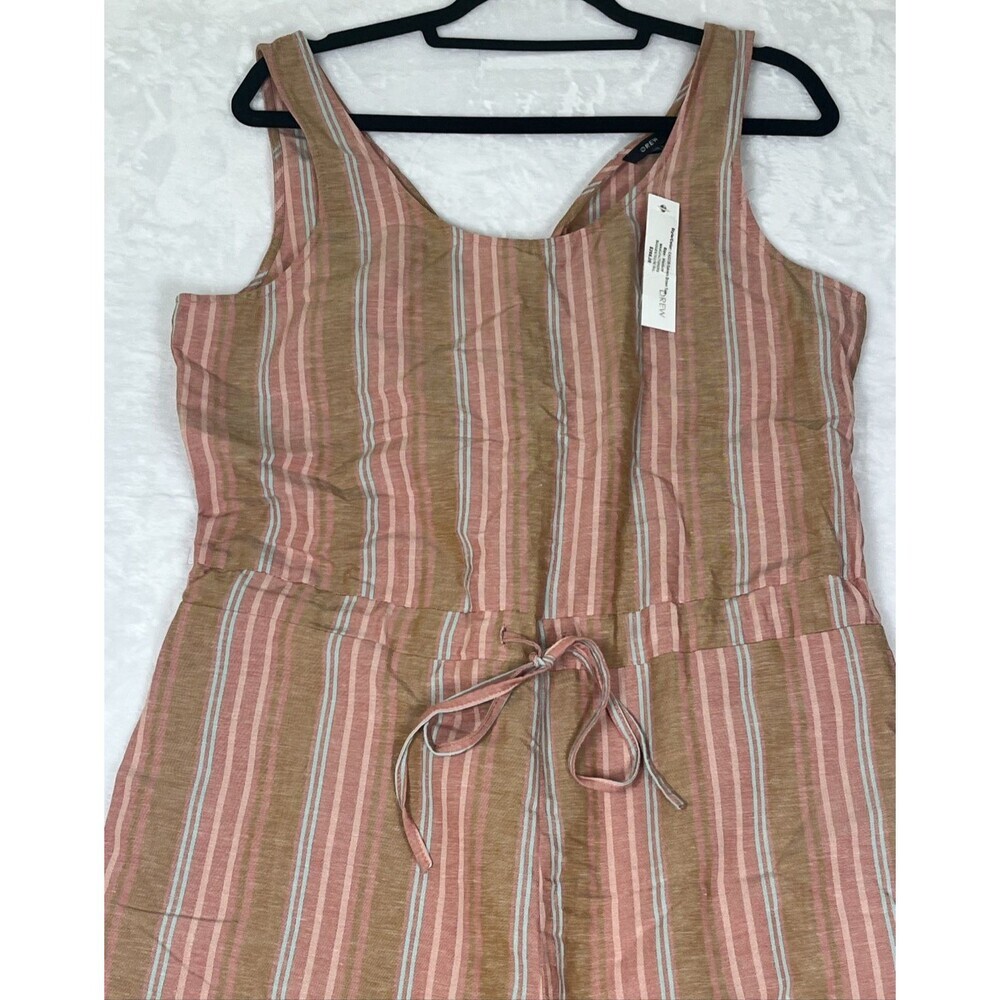 DREW Anthropologie Jumpsuit Sleeveless Salmon Brown Turquoise Size Medium NEW - Picture 2 of 9